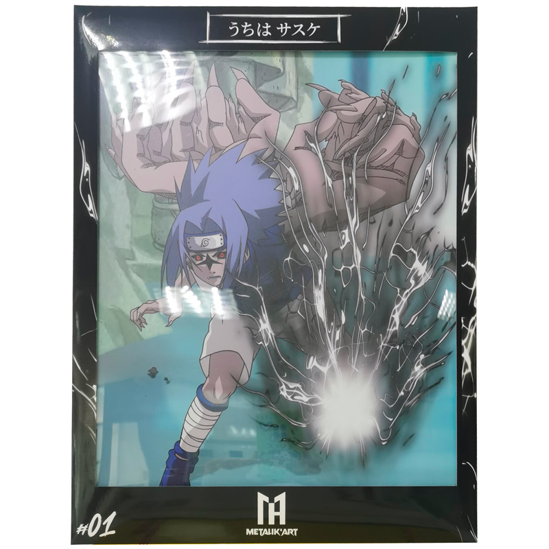 Naruto Metalik Art Poster Metal Sasuke 30X40cm